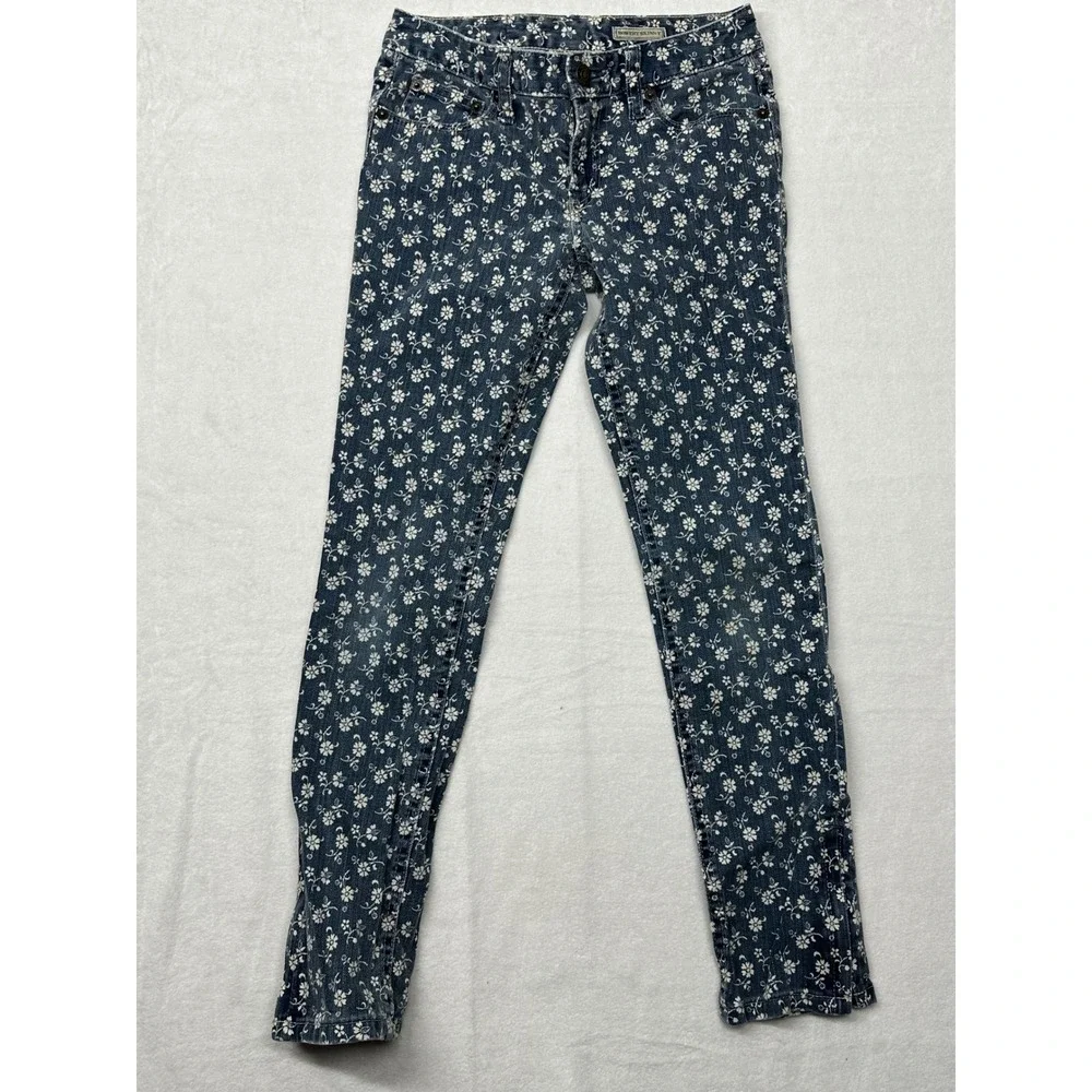 Ralph Lauren Kids‎ Bowery Skinny Jeans Blue Floral Print Size 8